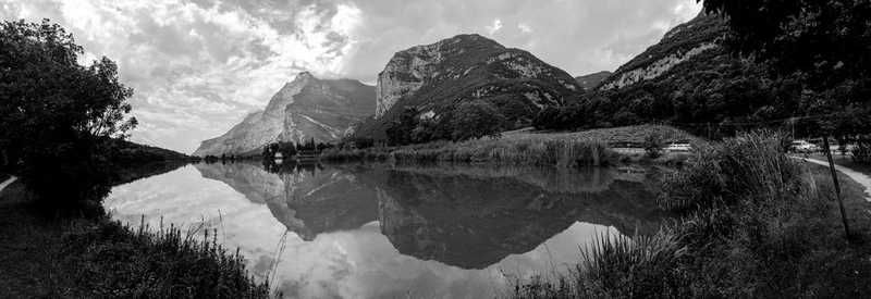 Riva Del Garda mountains in Italy